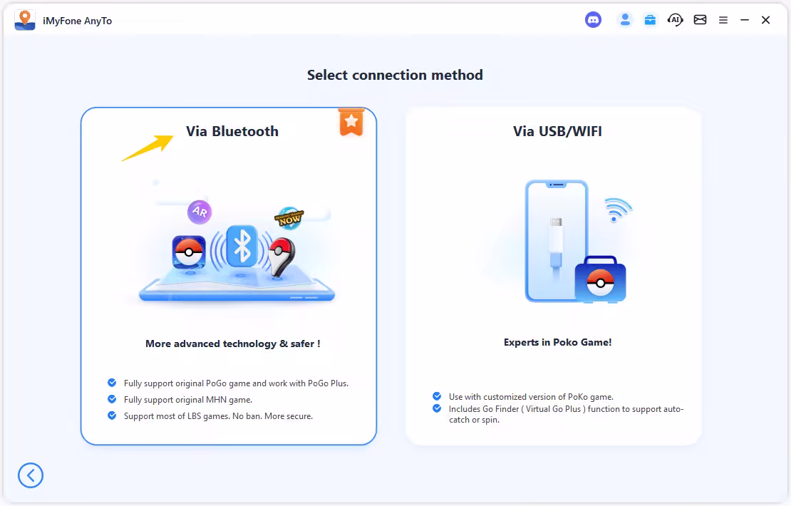 connect via bluetooth anyto