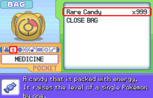 Pokemon Diamond Cheats Rare Candy