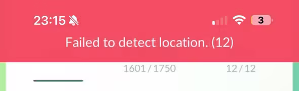 failed to detect location 12