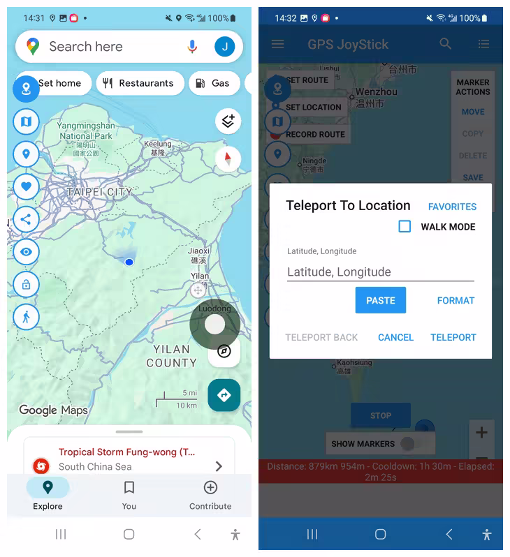 fake gps joystick by app ninjas
