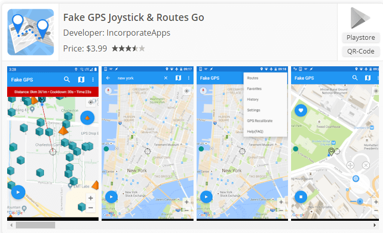 Fake GPS Joystick & Routes Go App