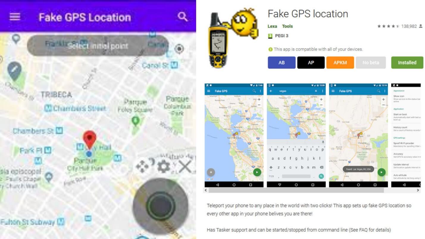 fake GPS location