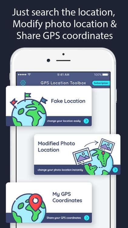 Fake GPS Location for iPhone Screen