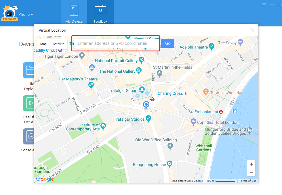 fake gps location itools