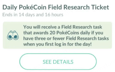 get pokecoins in daily pokecoin field research