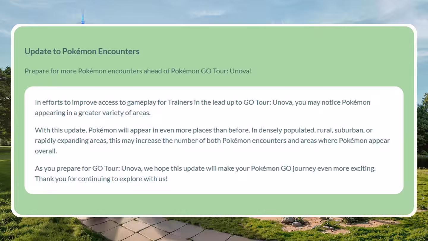 global increase in pokemon spawn rates