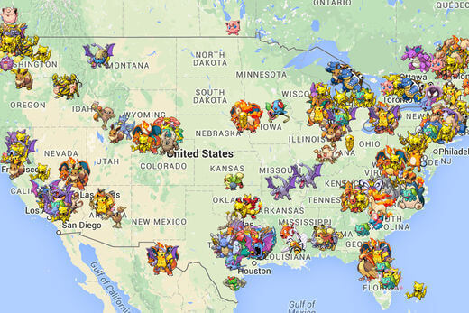 Use this map to find Pokémon in real-time before you head out to play  Pokémon