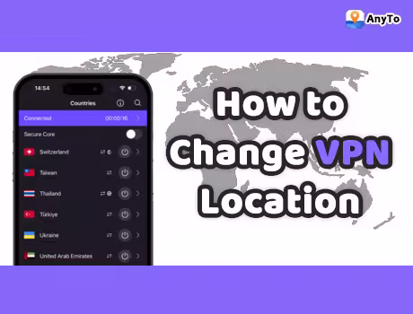 how to change vpn location
