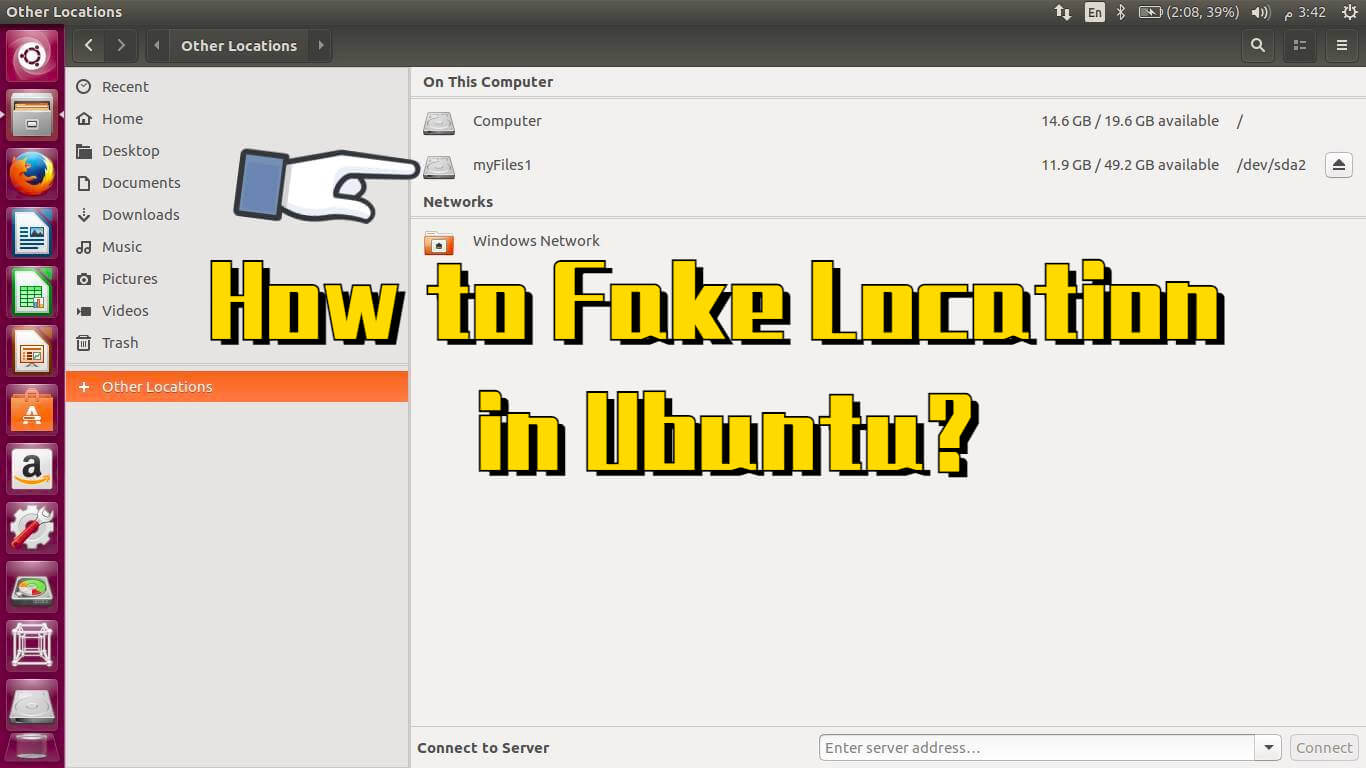 how to fake location in ubuntu