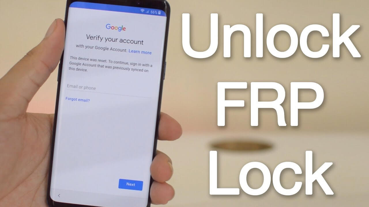 how to remove google frp lock on any phone
