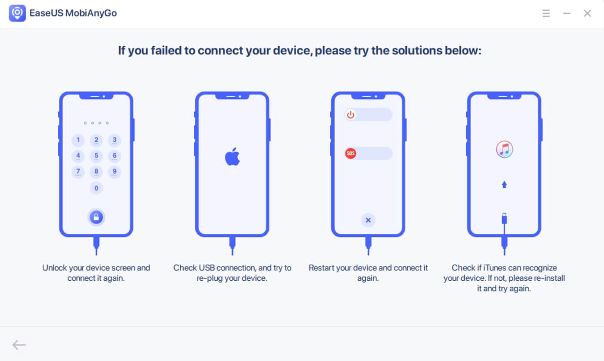 iPhone and iPad cant connect to mobianygo