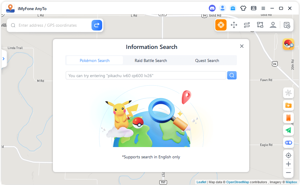 information search pokemon search
