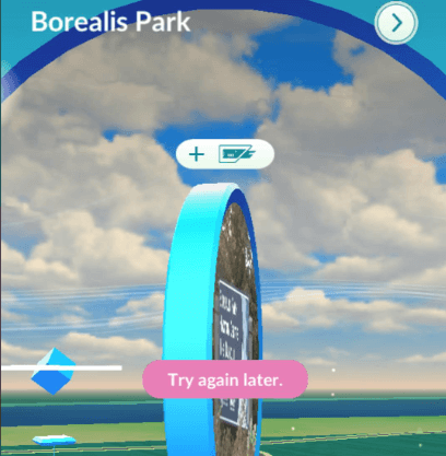 ipogo can't spin pokestops