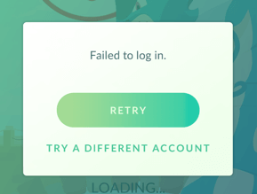 ipogo failed to log in