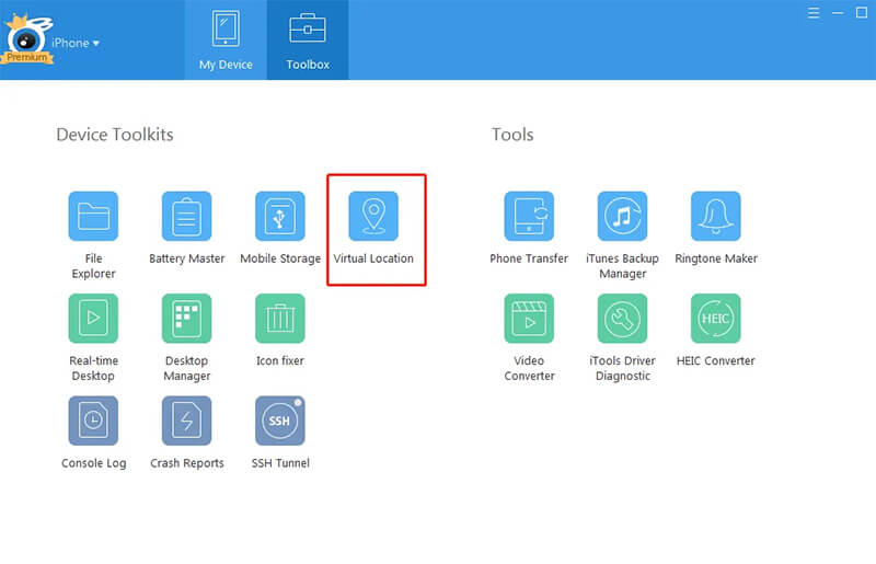 itools choose change location