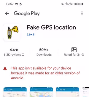 lexa fake gps location not available