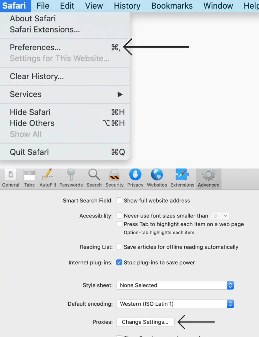 mac setting without vpn