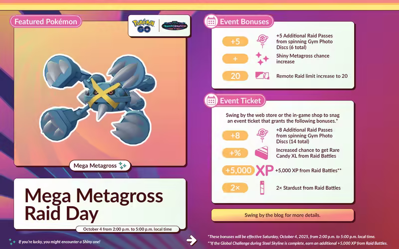 mega metagross raid day