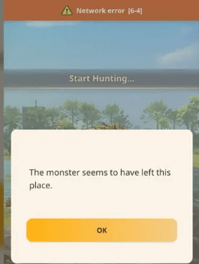 monster hunter now server error