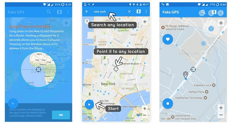 move the point to change location