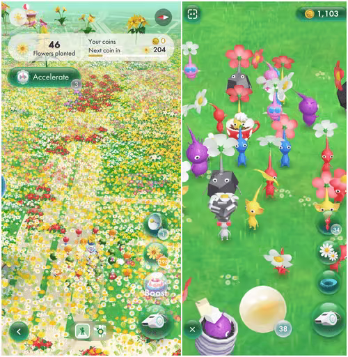 pikmin bloom gps mobile game