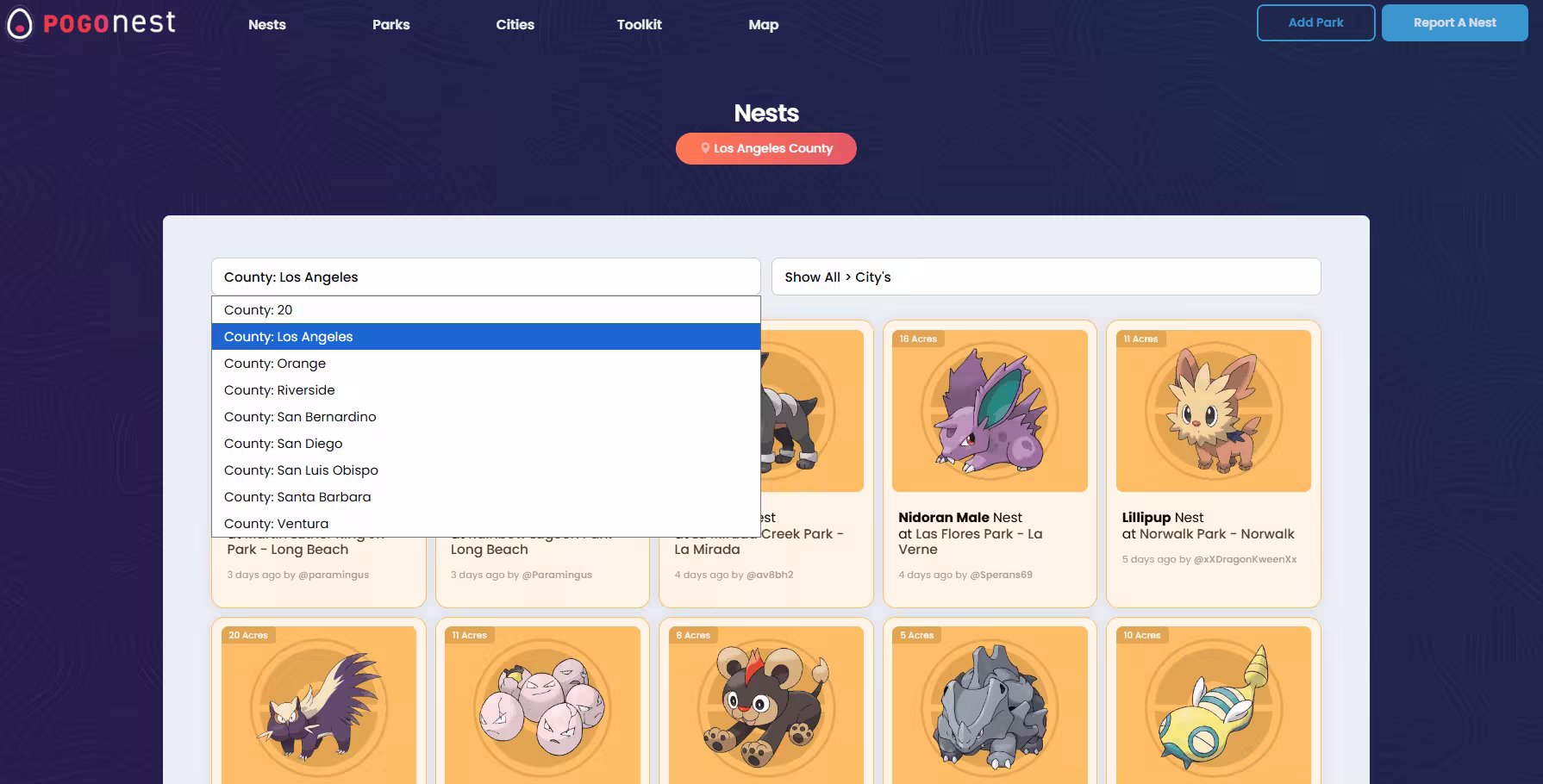 pogonest nest map pokemon go
