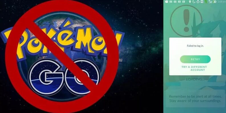 pokemon go can't log in