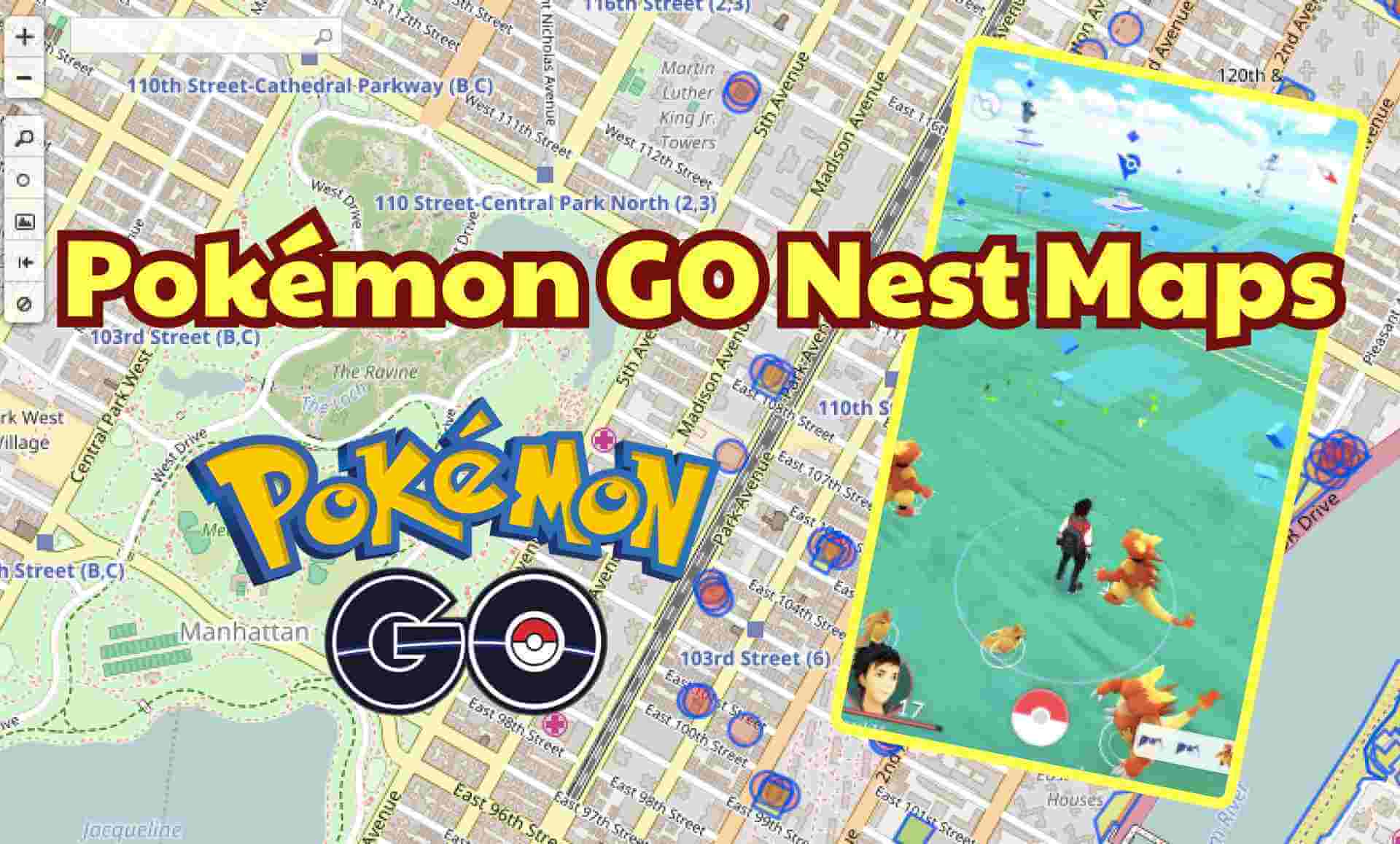 pokemon go nest maps