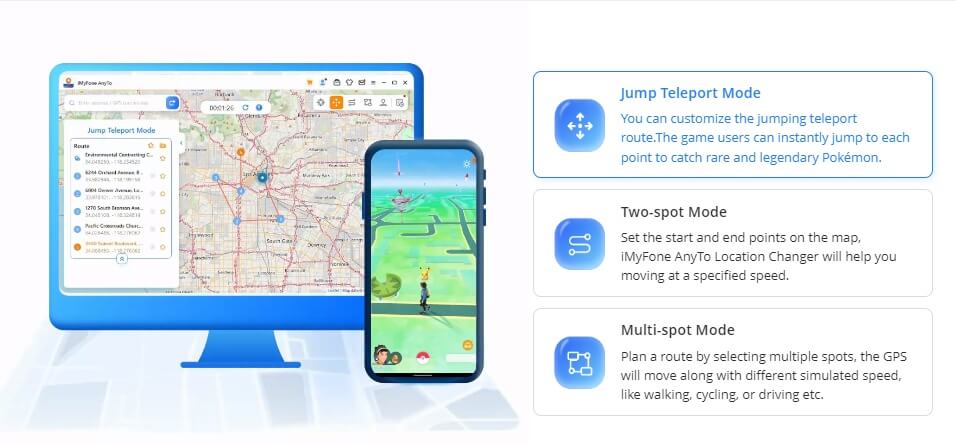 How to Use iMyFone AnyTo to Play Pokemon Go Without Moving？