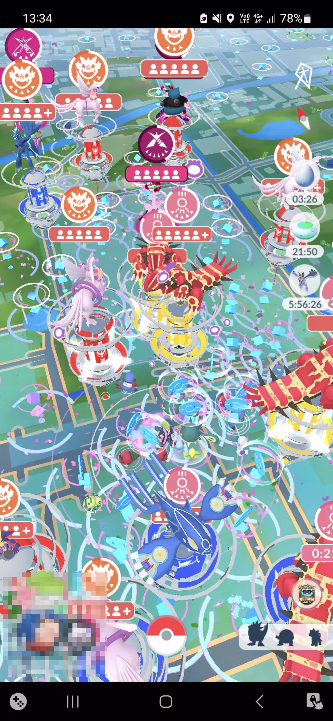 pokestops and gyms everywhere in cities