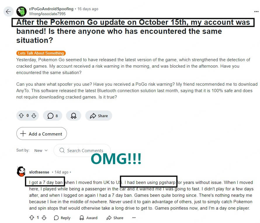 reddit pokemon go crack ban