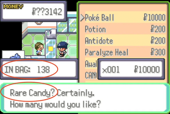 Pokemon Scorched Silver Cheats Rare Candy