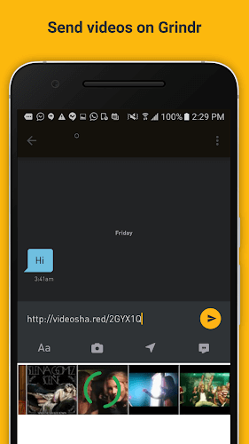 send video on grindr