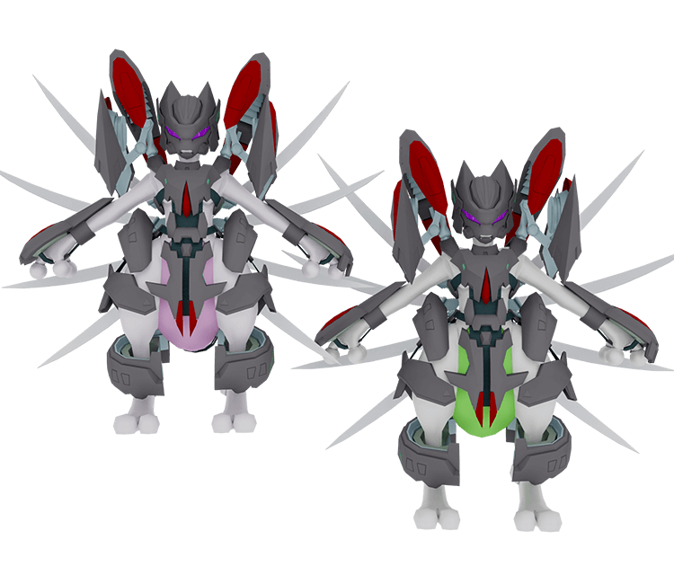 shiny armored mewtwo design