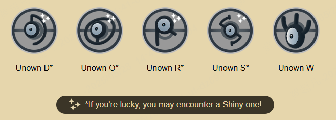 shiny unown k is locked in go fest 2025