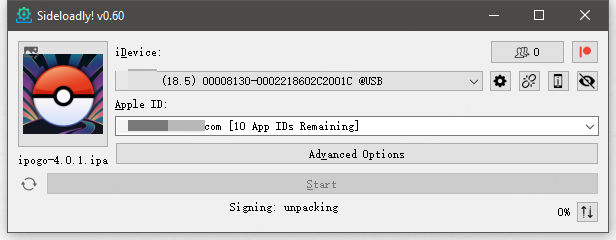 download ipogo ios via sideloadly