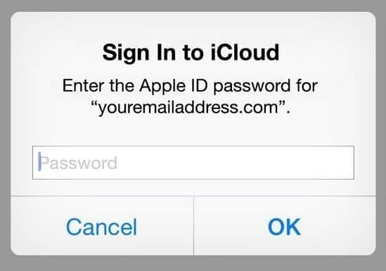 sign in to icloud