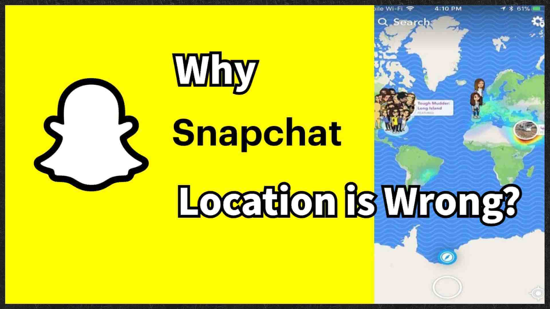 snapchat location wrong