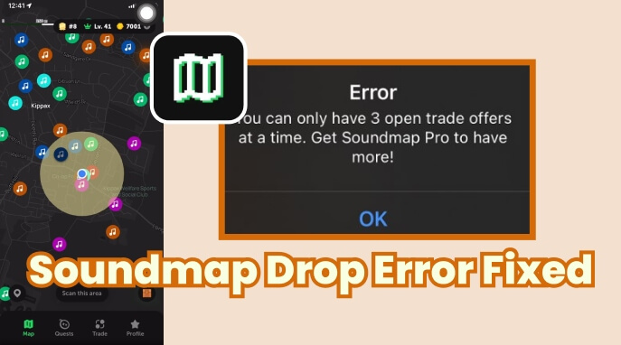 soundmap drop error