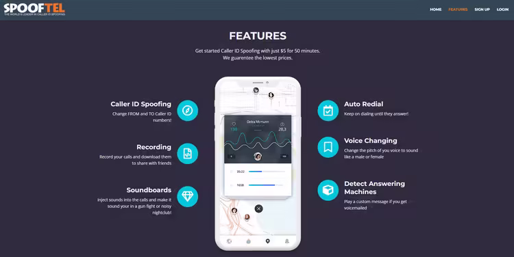 spooftel caller id faker