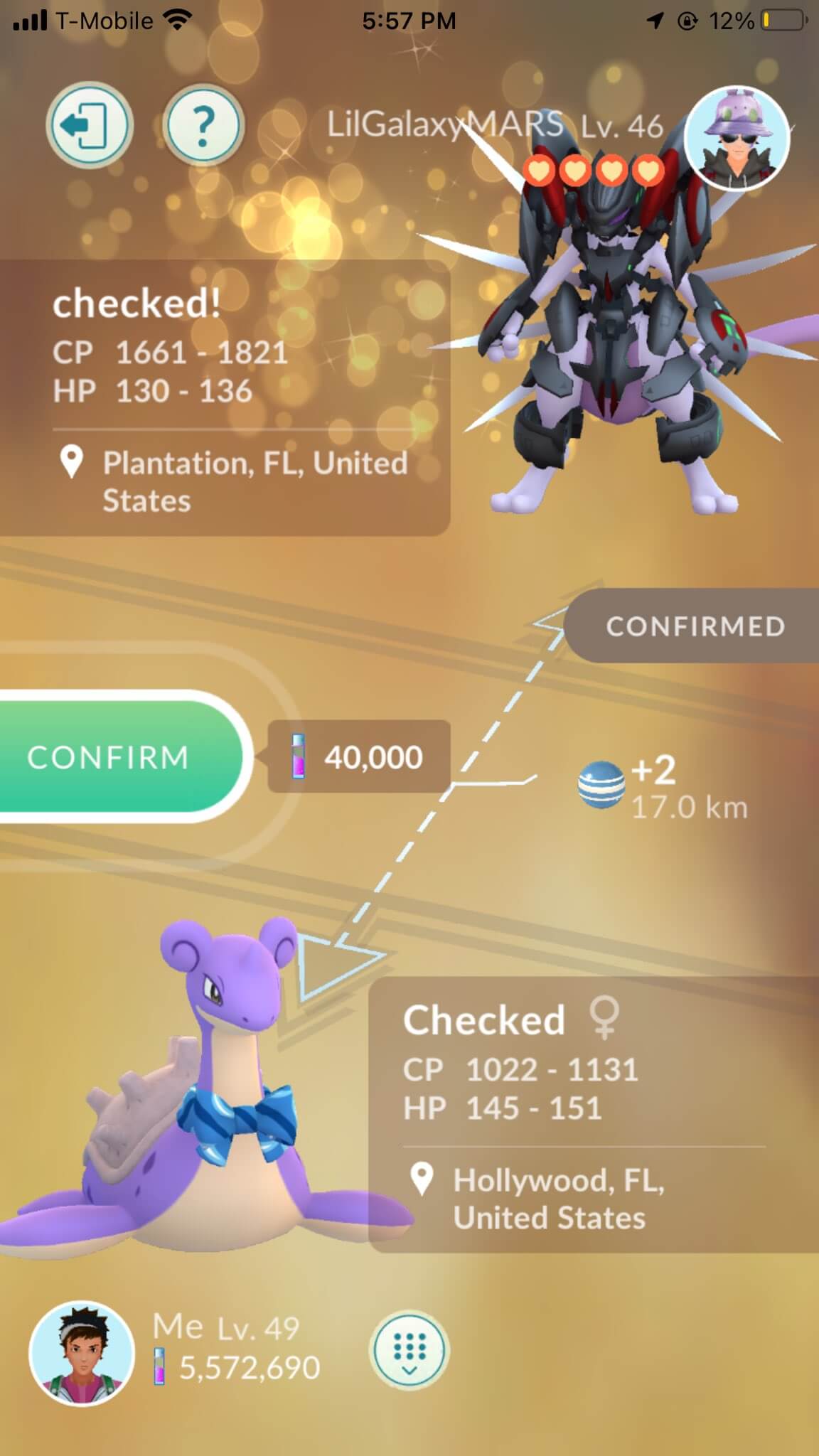 trade armored mewtwo with friends