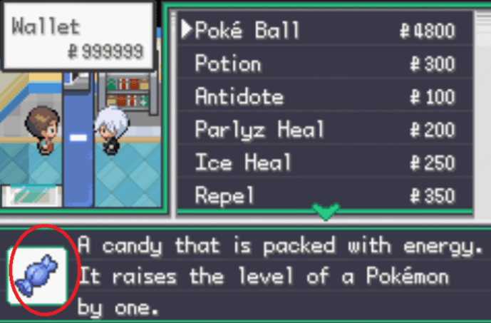 pokemon unbound rare candy cheat