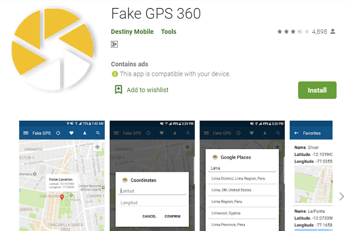 undetectable mock location apps Fake GPS 360