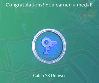 unown medal
