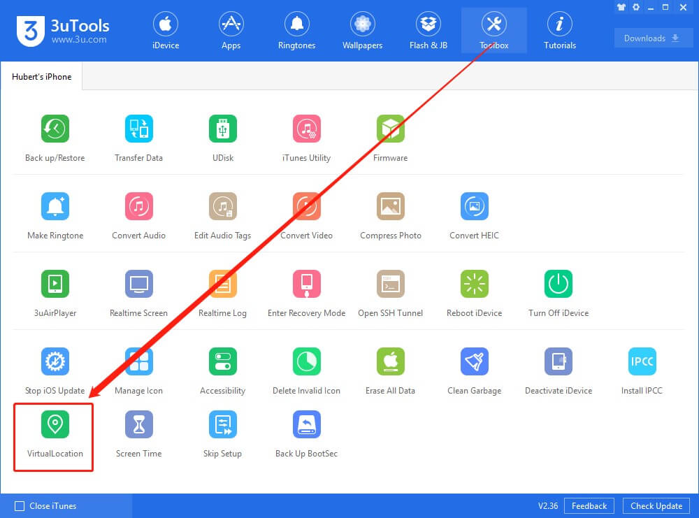 3uTools Virtual Location