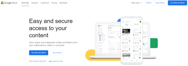 google drive cloud storage