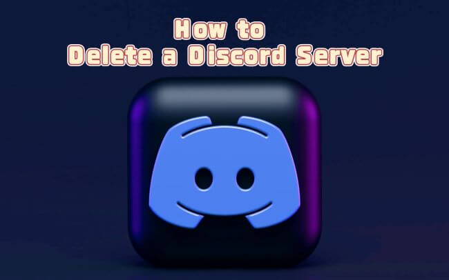 how to delete a discord server