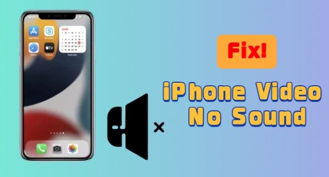 iphone video no sound