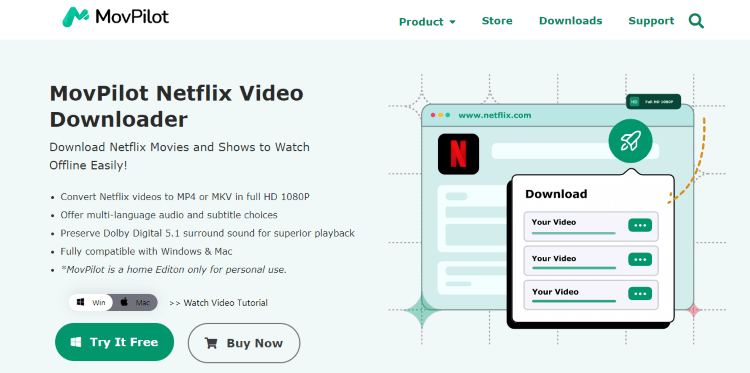 movpilot download netflix video