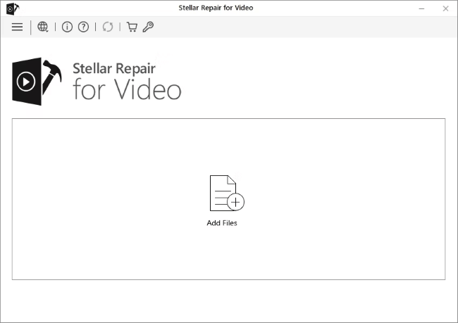 stellar video repair add files